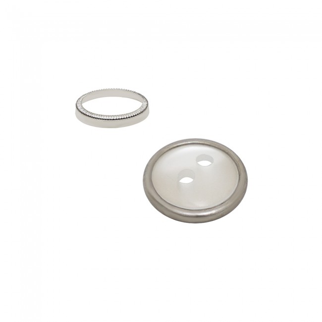 Brass Rings for Polyester Buttons detail view