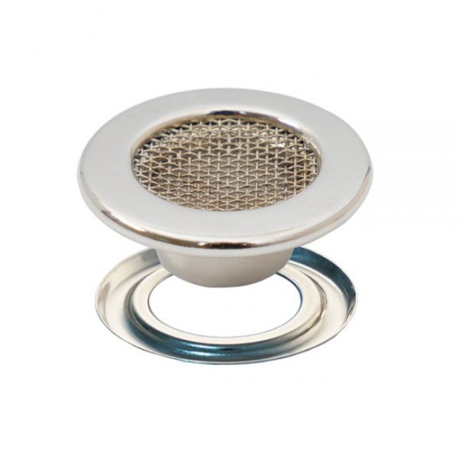 Mesh Eyelets in Brass detail view