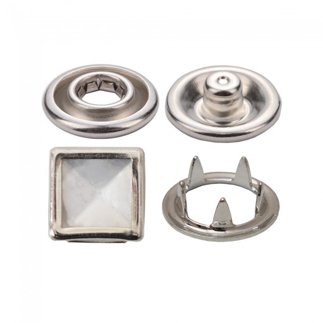 Prong Snap Button With Square Cap detail view