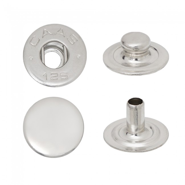 Spring Snap Button with Flat Socket detail view