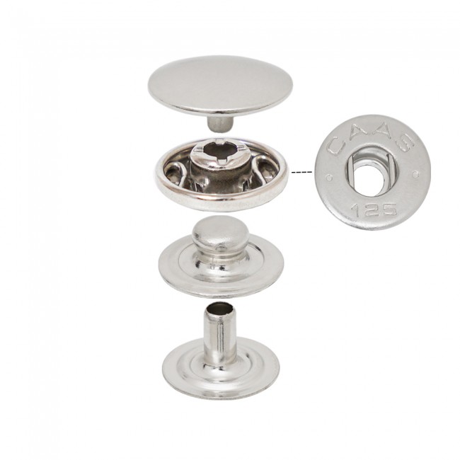 Spring Snap Button with Flat Socket detail view