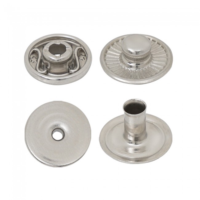 Spring Snap Button with Self Edged Hidden Cap detail view