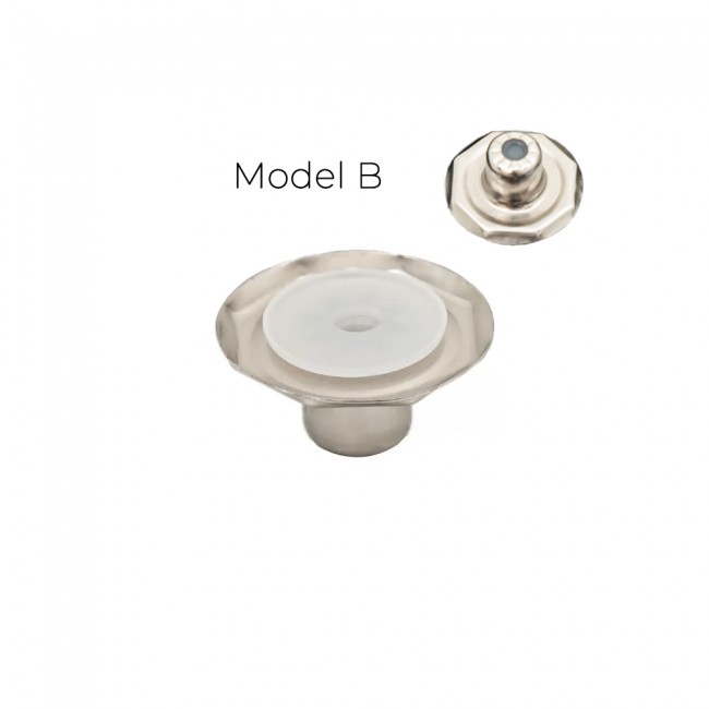 Stainless Jean Button Metal Backs and Caps detail view