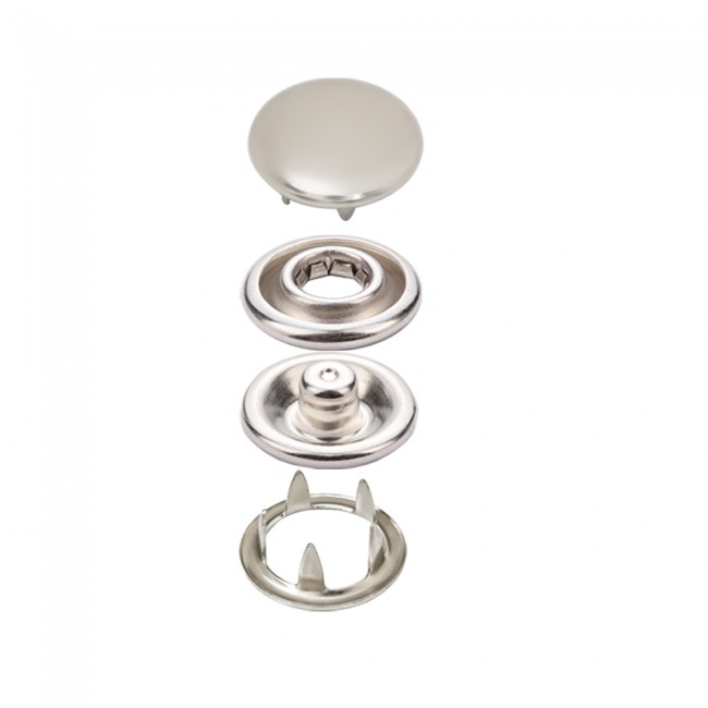 Stainless Prong Snap Button With Cap detail view