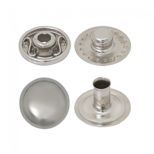 Vt2 Mini Spring Snap Button with Curved Cap detail view