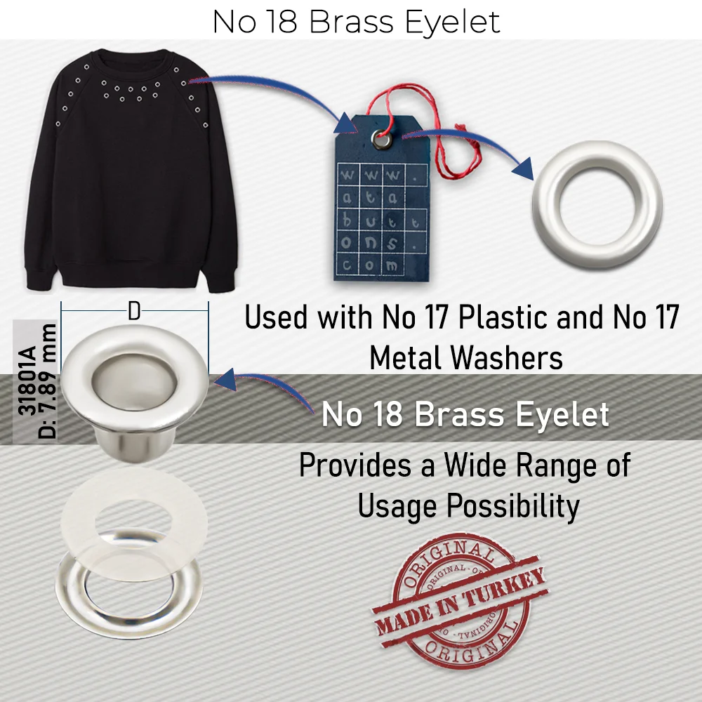 New Production - No 18 Brass Eyelet