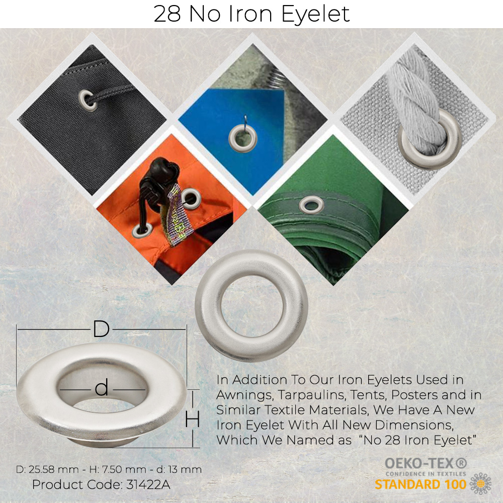 New Production - No 28 Iron Eyelet
