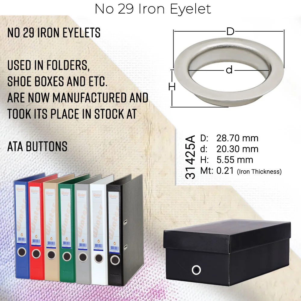 New Production - No 29 Iron Eyelet