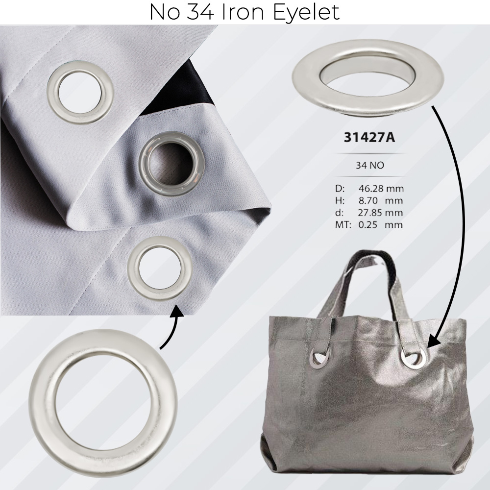 New Production - No 34 Iron Eyelet