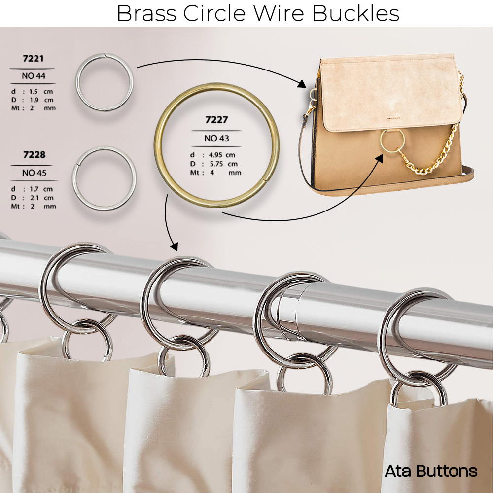 New Production - Brass Circle Wire Buckle