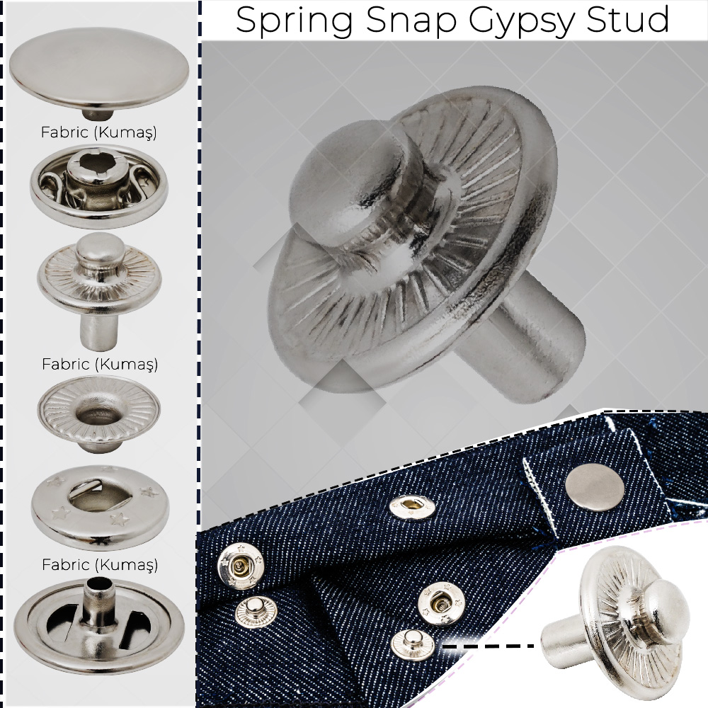 New Production - Spring Snap Gypsy Stud