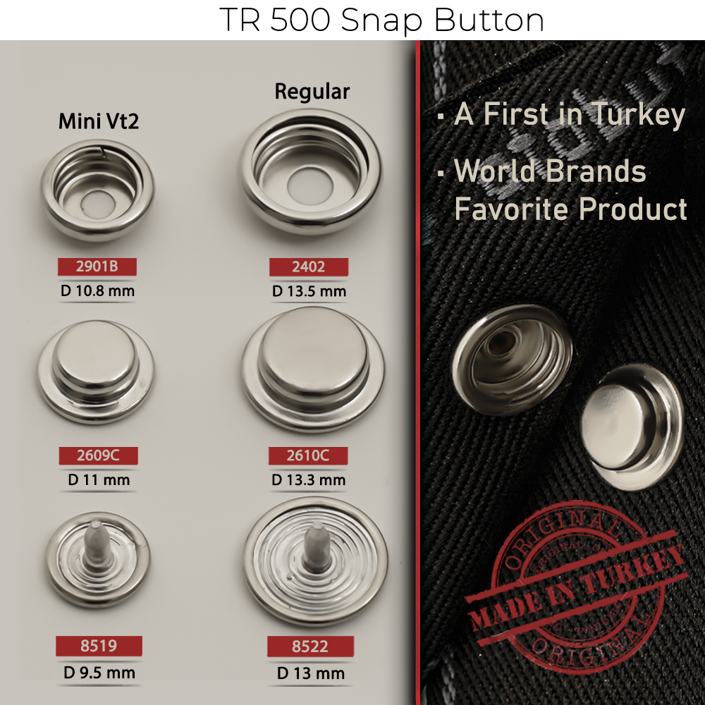 New Production - TR 500 Snap Button