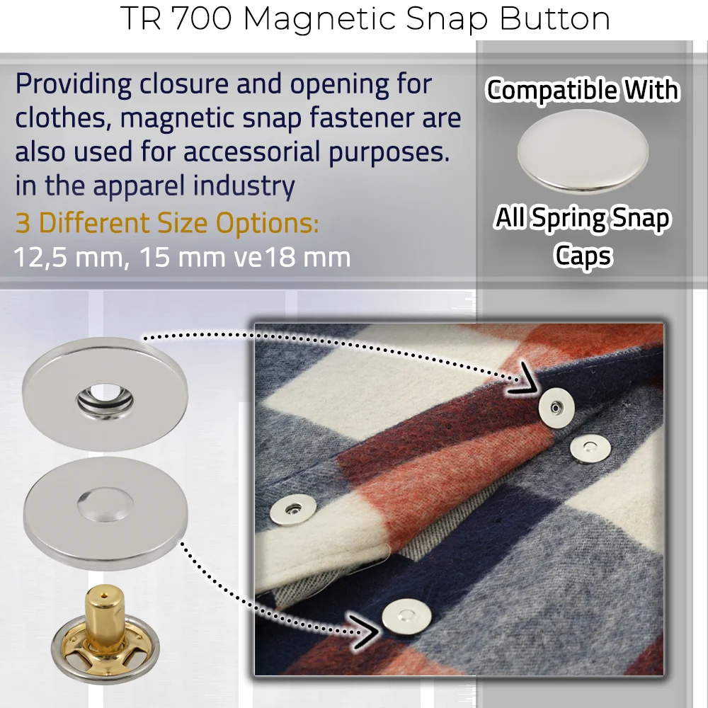 New Production - TR 700 Magnetic Snap Button