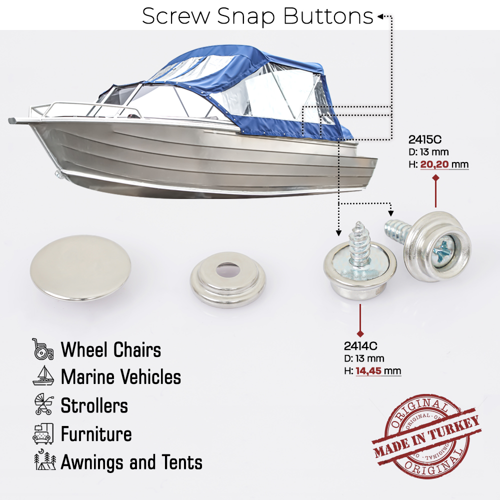 New Production - Screw Snap Button