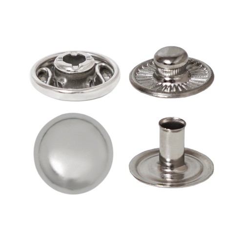 Spring Snap Button with Curved Cap Spring Snap Button with Curved Cap