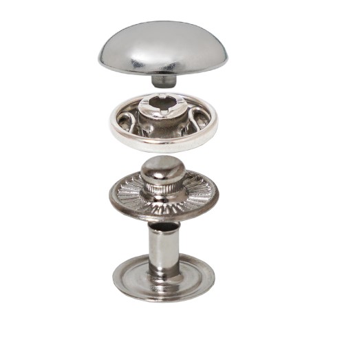 Spring Snap Button with Curved Cap Spring Snap Button with Curved Cap