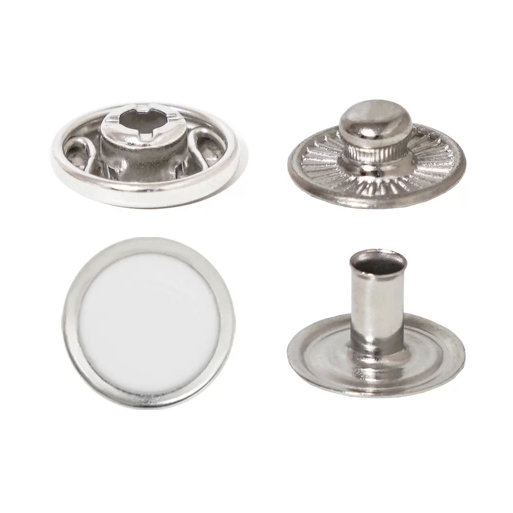 Spring Snap Button with Epoxy Cap