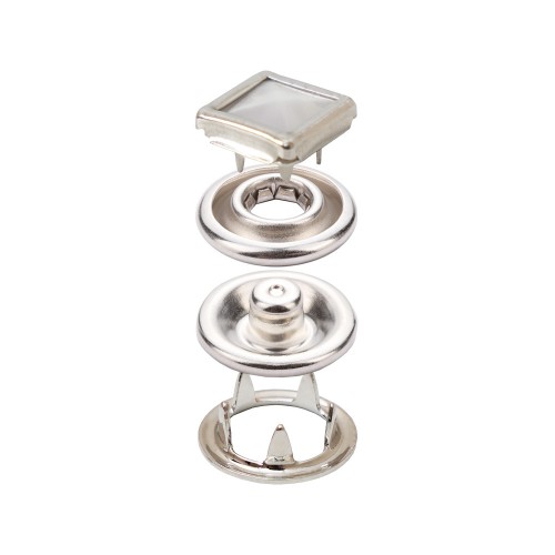 Prong Snap Button With Square Cap Prong Snap Button With Square Cap
