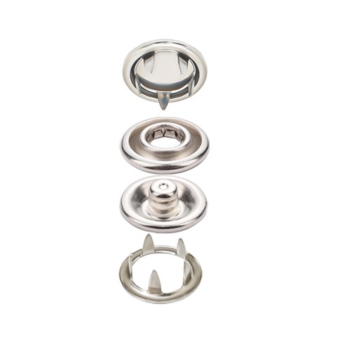 Stainless Prong Snap Button With Cap