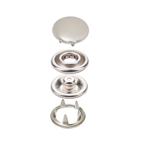 Stainless Prong Snap Button With Cap