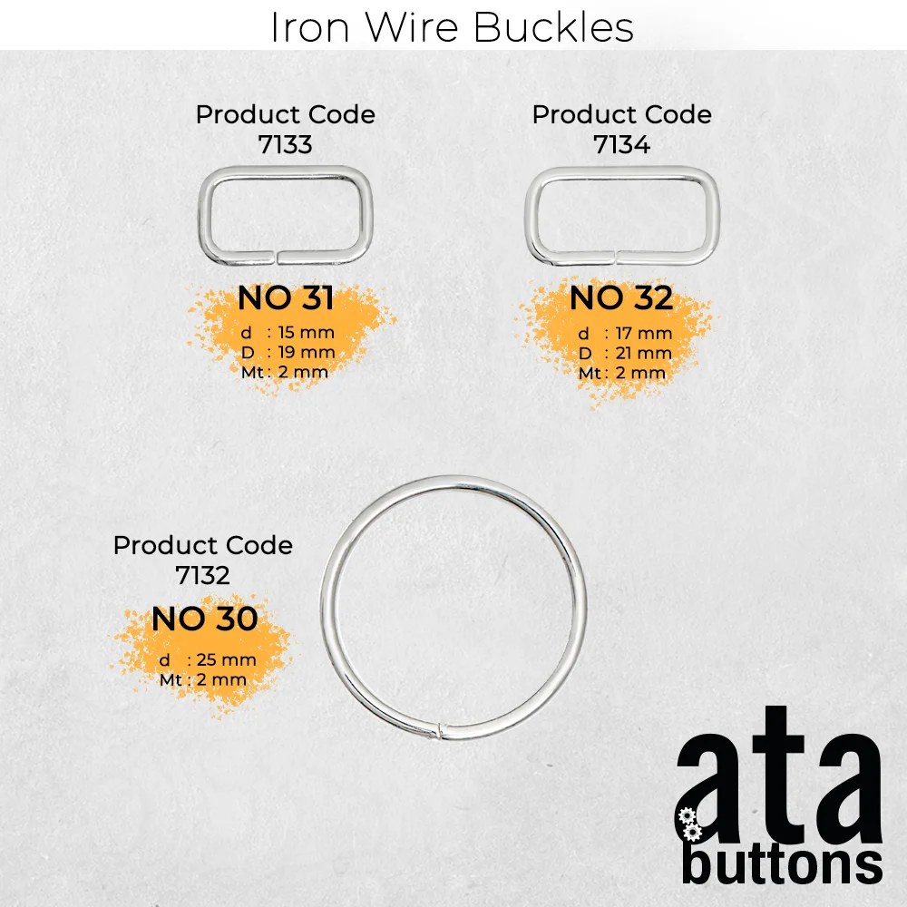 New Production - Iron Wire Buckles